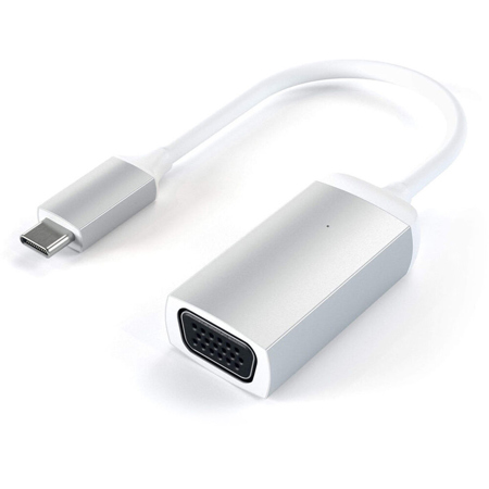 Satechi Aluminum USB Type-C to VGA Adapter, Silver