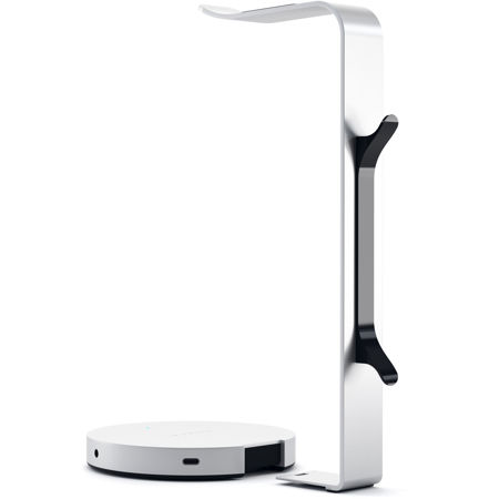 Satechi Aluminum Headphone Stand with USB Hub, Silver
