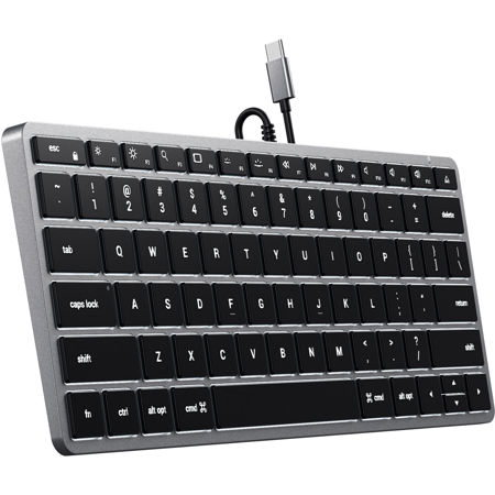 Satechi Slim W1 USB-C Compact Wired Backlit Keyboard