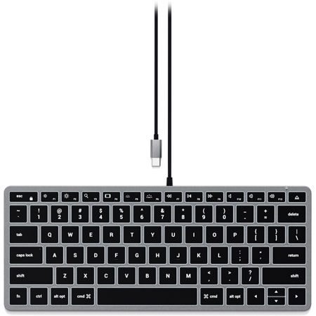 Satechi Slim W1 USB-C Compact Wired Backlit Keyboard