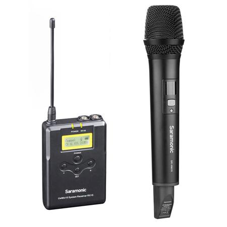 Saramonic UwMic15 UHF Wireless Mic System, RX15 Receiver & HM15 Handheld Mic