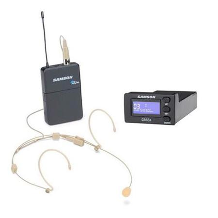 Samson Concert 88a Module UHF Wireless System, Includes CR88a Receiver Module, CB88 Beltpack Transmitter, DE5 Headset Microphone, K: 470-494MHz