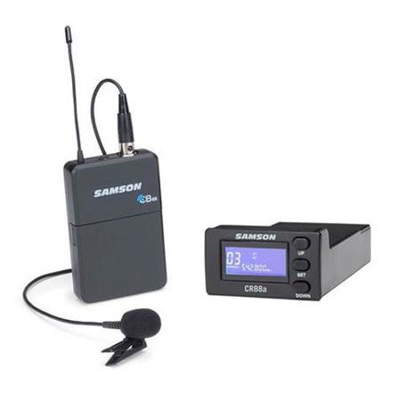 Samson Concert 88a Module UHF Wireless System, Includes CR88a Receiver Module, CB88 Beltpack Transmitter, LM8 Lavalier Microphone, K: 470-494MHz