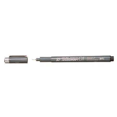 Sakura of America - Microperm 01 Pen 0.25MM - Color: Black.