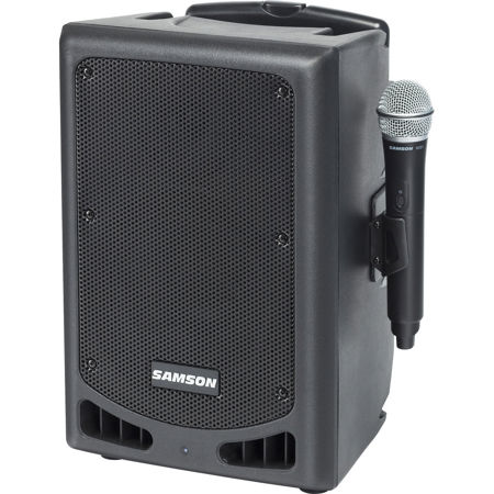 Samson XP208w Portable 8" 200W Bluetooth-Enabled PA System, Wireless Microphone
