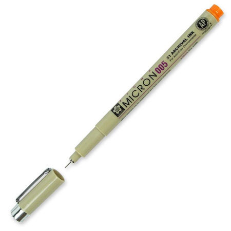 Sakura of America Pigma Micron 005 Pen 0.20mm - ORANGE