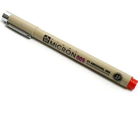 Sakura of America Pigma Micron 005 Pen 0.20mm - Red