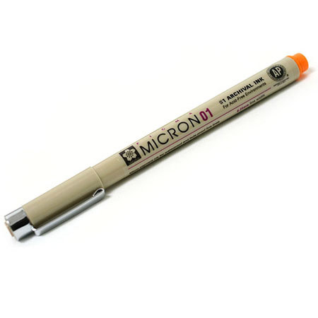 Sakura of America Pigma Micron 01 Pen 0.25mm - ORANGE
