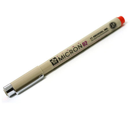 Sakura of America Pigma Micron 02 Pen 0.30mm - RED