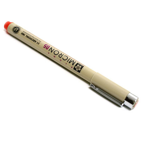 Sakura of America Pigma Micron 05 Pen 0.45mm - RED