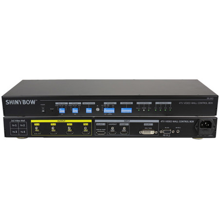 Shinybow SB-3403 3x4 Quad LCD Video Wall Control Box - SKU#1247927