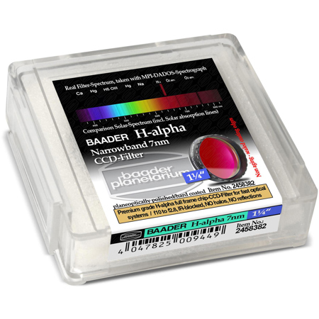 SBIG Baader 1.25" H-alpha 7nm Filter