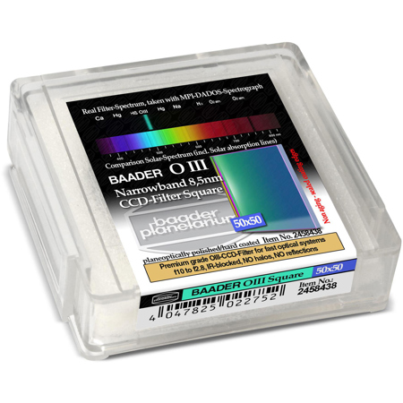 SBIG Baader 50mm Square 8nm O-III Filter