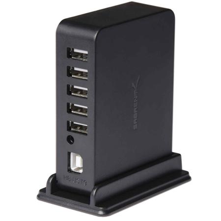 Sabrent 7 Port USB 2.0 Hub with 2 Charging Ports