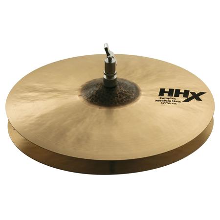 Sabian 14" HHX Complex Medium Hi-Hat Cymbals, Natural Finish, Pair