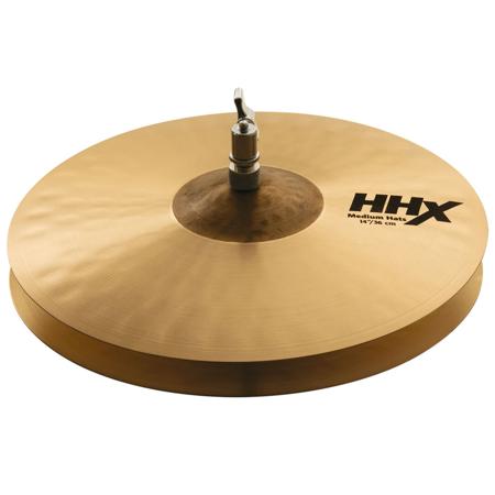 Sabian 14" HHX Medium Hi-Hat Cymbals, Natural Finish, Pair