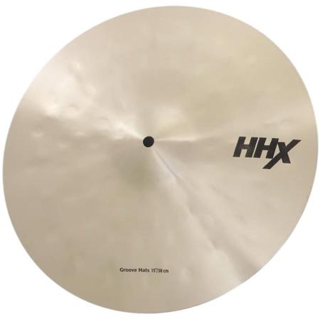 Sabian 15" HHX Groove Hi-Hat Cymbals, Brilliant Finish, Pair