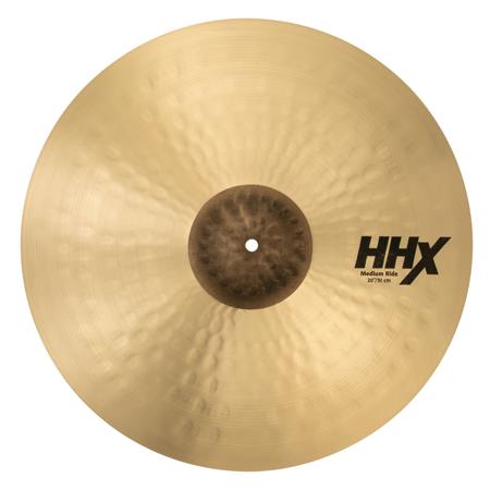 Sabian 20" HHX Medium Ride Cymbal, Natural Finish