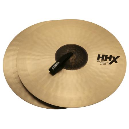 Sabian 20" HHX New Symphonic Viennese Hand Cymbals, Medium, Natural Finish, Pair