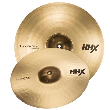 Sabian HHX Evolution Crash Cymbal Pack with 17/19" HHX Evolution Crash Cymbals