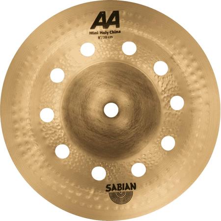 Sabian 8" AA Mini Holy China Cymbal, Extra-Thin, Natural Finish