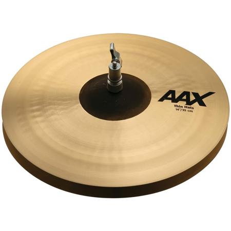 Sabian 14" AAX Thin Hi-Hat Cymbals, Natural Finish, Pair