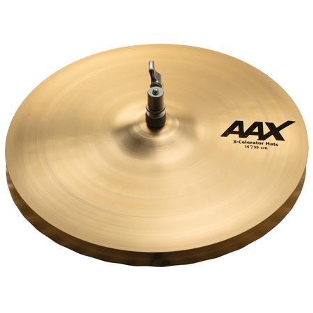 Sabian 14" AAX X-Celerator Hi-Hat Cymbals, Natural Finish, Pair