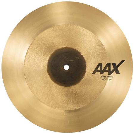 Sabian 14" AAX Freq Hi-Hat Cymbals, Natural Finish, Pair