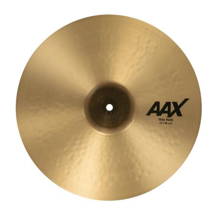 Sabian 15" AAX Hi-Hat Top Cymbals, Thin, Traditional Finish