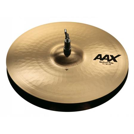 Sabian 15" AAX Medium Hi-Hat Cymbals, Brilliant Finish, Pair