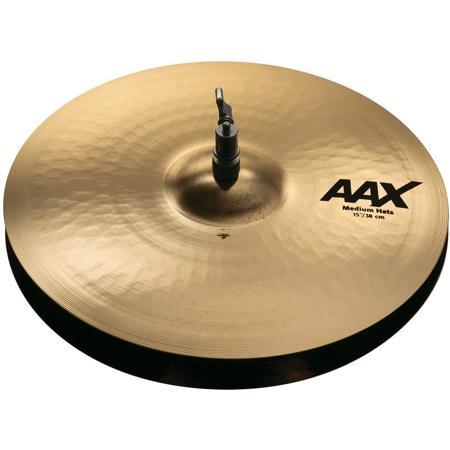 Sabian 15" AAX Medium Hi-Hat Cymbals, Brilliant Finish, Pair