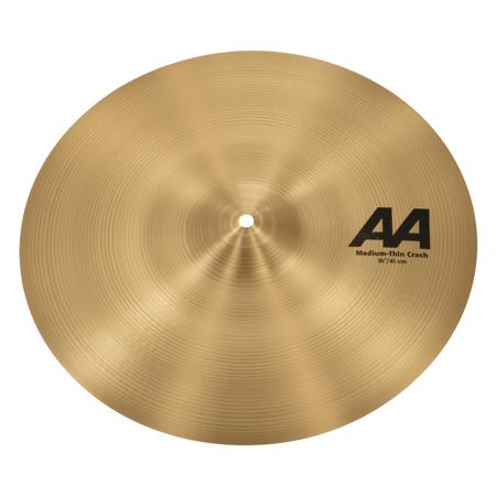Sabian 16" AA Medium-Thin Crash Cymbal, Natural Finish