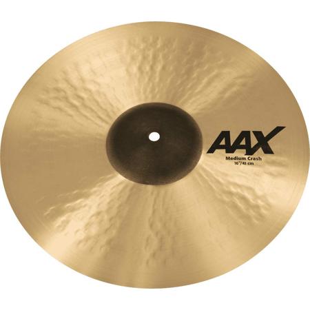 Sabian 16" AAX Medium Crash Cymbal, Natural Finish