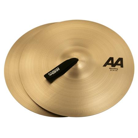 Sabian 16" AA Marching Band Hand Cymbals, Medium-Heavy, Natural Finish, Pair