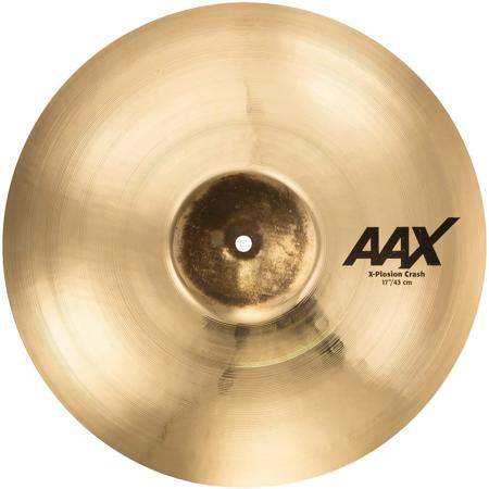 Sabian 17" AAX X-Plosion Crash Cymbal, Medium-Thin, Brilliant Finish, Golden