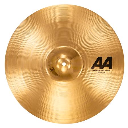 Sabian 18" AA Medium-Thin Crash Cymbal, Brilliant Finish