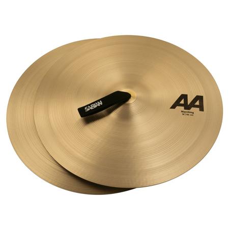 Sabian 18" AA Marching Band Hand Cymbal, Medium-Heavy, Brilliant Finish, Pair
