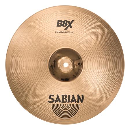 Sabian 14" B8X Rock Hi-Hat Cymbal, Heavy Top