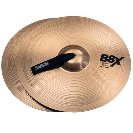 Sabian 14" B8X Concert Band Cymbals, Medium, Pair
