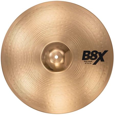 Sabian 18" B8X Thin Crash Cymbal, Thin