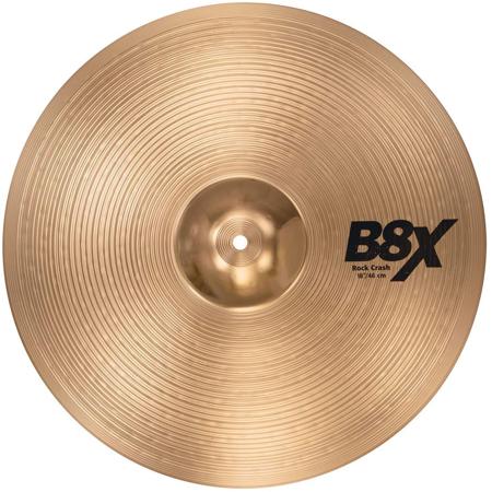 Sabian 18" B8X Rock Crash Cymbal, Medium Heavy, Natural Finish