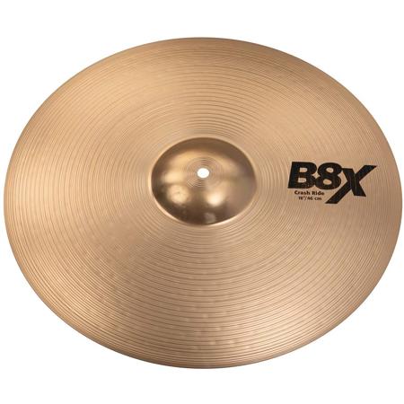 Sabian 18" B8X Crash Ride Cymbal, Medium, Brilliant Finish