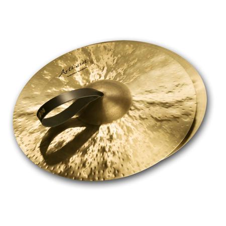Sabian 16" Artisan Traditional Symphonic Hand Cymbals, Medium-Light,Natural,Pair