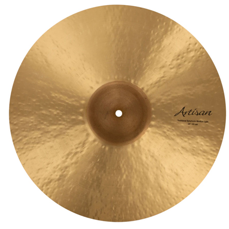 Sabian 18" Artisan Traditional Symphonic Hand Cymbals, Medium-Light, Natural Finish