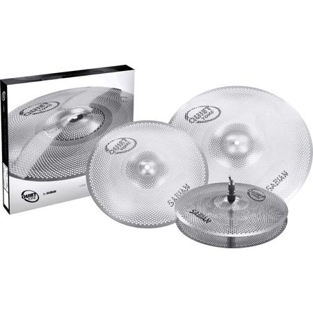 Sabian Quiet Tone Practice Cymbals Set with 13" Hi-Hats, 14" Crash and 18" Crash Ride Cymbals