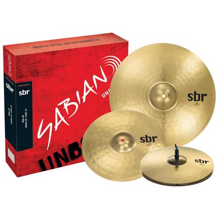 Sabian SBr Performance Set with 14" Hats, 16" Crash and 20" Ride Cymbals