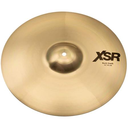Sabian 16" XSR Rock Crash Cymbal, Medium, Brilliant Finish