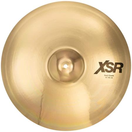 Sabian 18" XSR Fast Crash Cymbal, Medium-Thin, Brilliant Finish