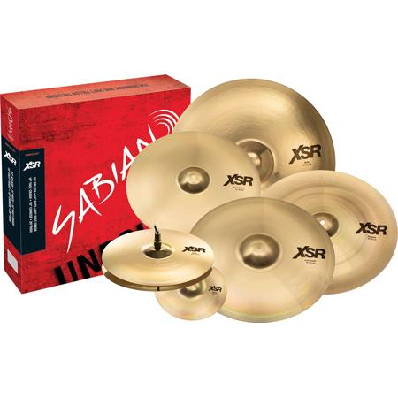 Sabian XSR Complete Set with 10" XSR Splash, 14" XSR Hi-Hats, 16/18" XSR Fast Crash, 18" XSR Chinese, 20" XSR Ride Cymbals