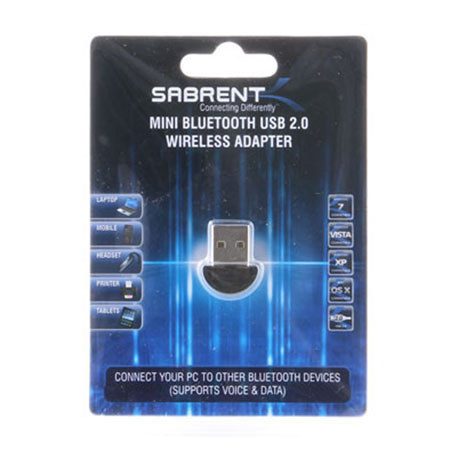 Sabrent Micro Wireless USB 2.0 Dongle V2.0 Bluetooth Adapter